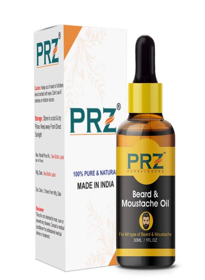 PRZ Beard & Moustache Oil For Men (30Ml) - Image 1